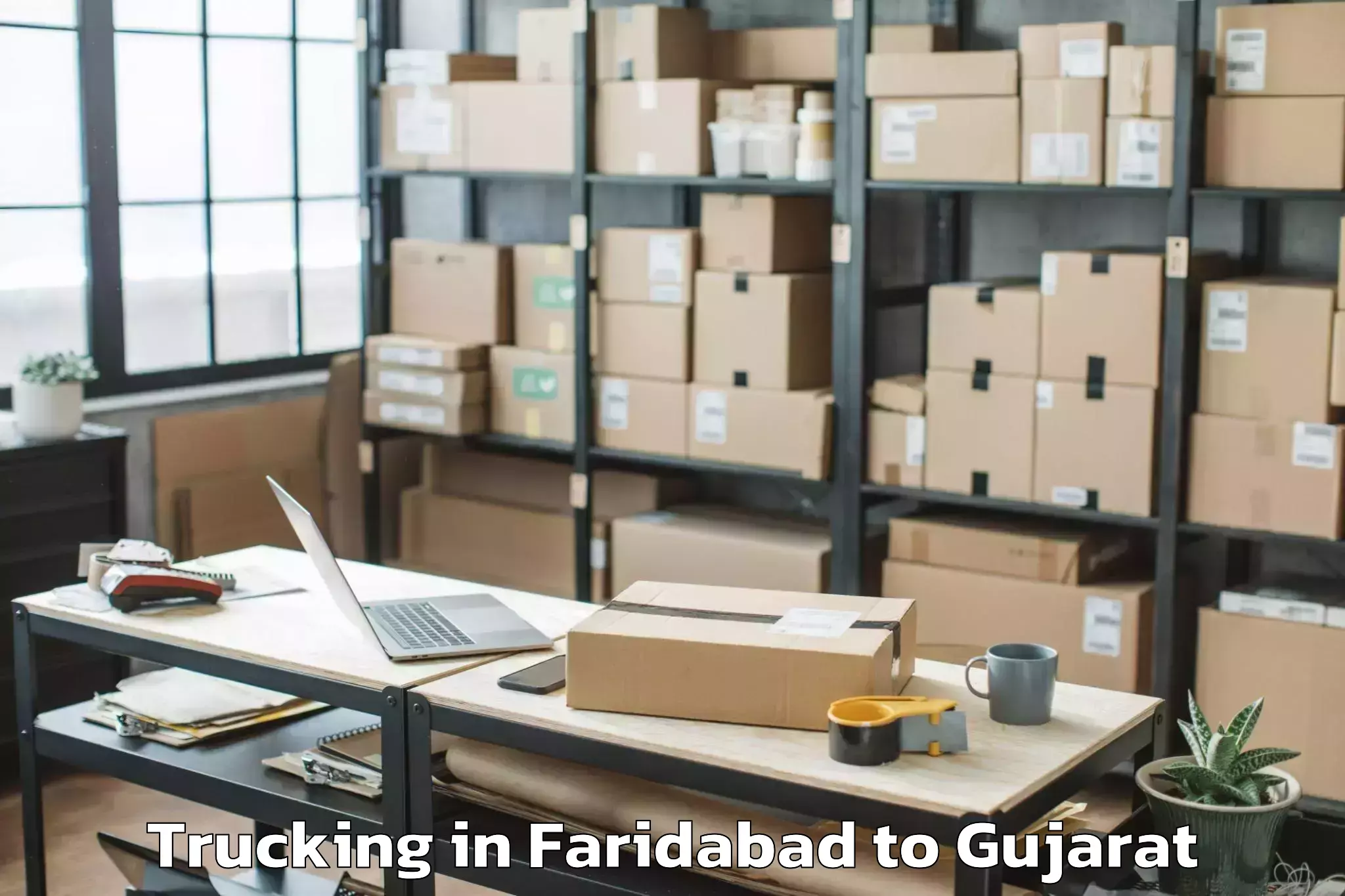 Get Faridabad to Khedbrahma Trucking